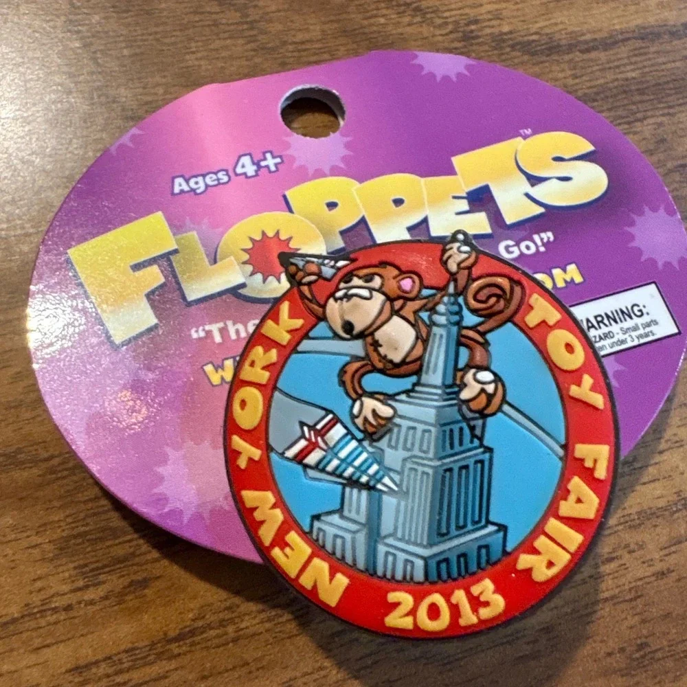 FlopPets New York Toy Fair‎ 2013 Monkey Charm Accessory For Shoes Backpacks